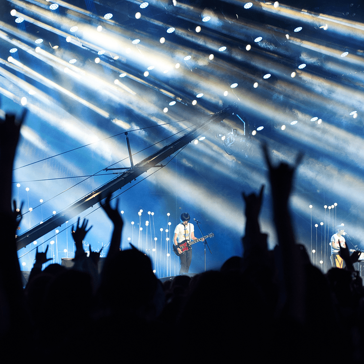 Energetic Stadium Rock Driving Guitar