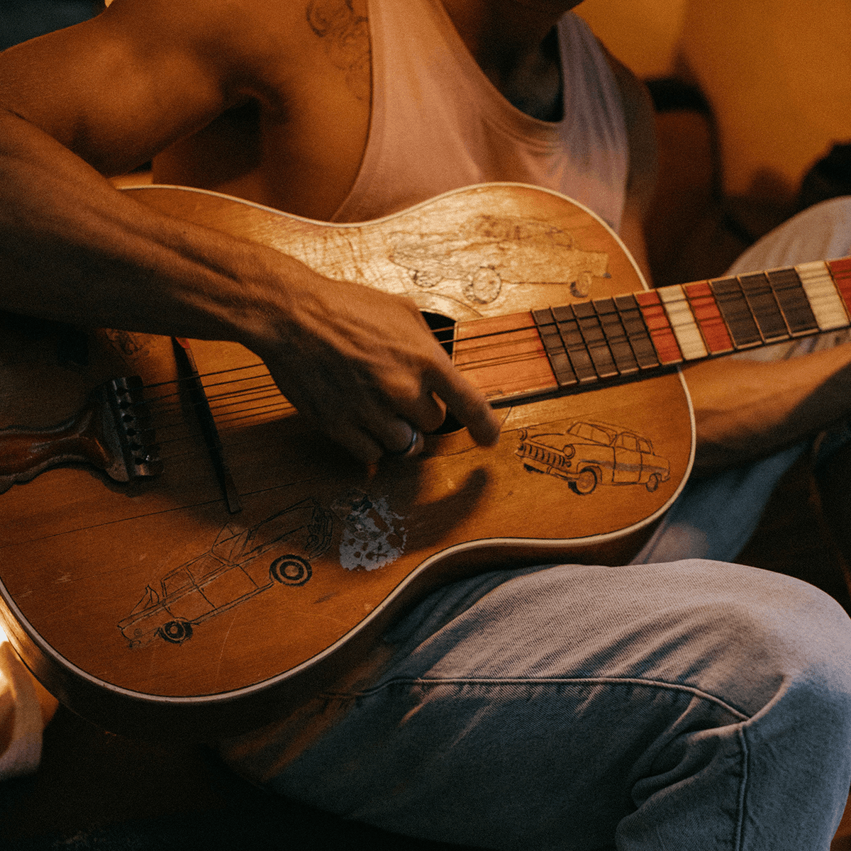 Driving Vintage Rock Guitar Energy